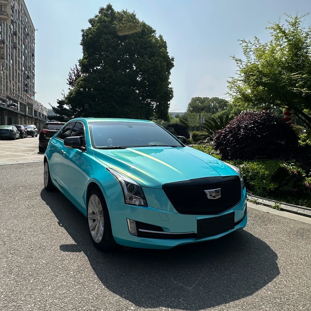 Gloss Metallic Neon Ice Blue Colored PPF
