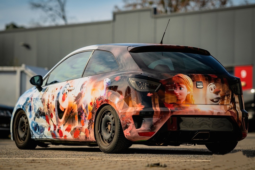 ALUKOVINYL Frozen Itasha Custom Design Car Wrap