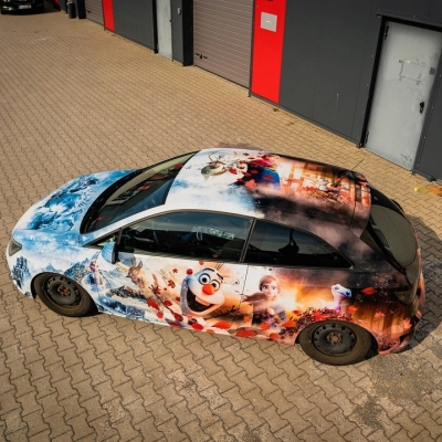 ALUKOVINYL Frozen Itasha Custom Design Car Wrap 01