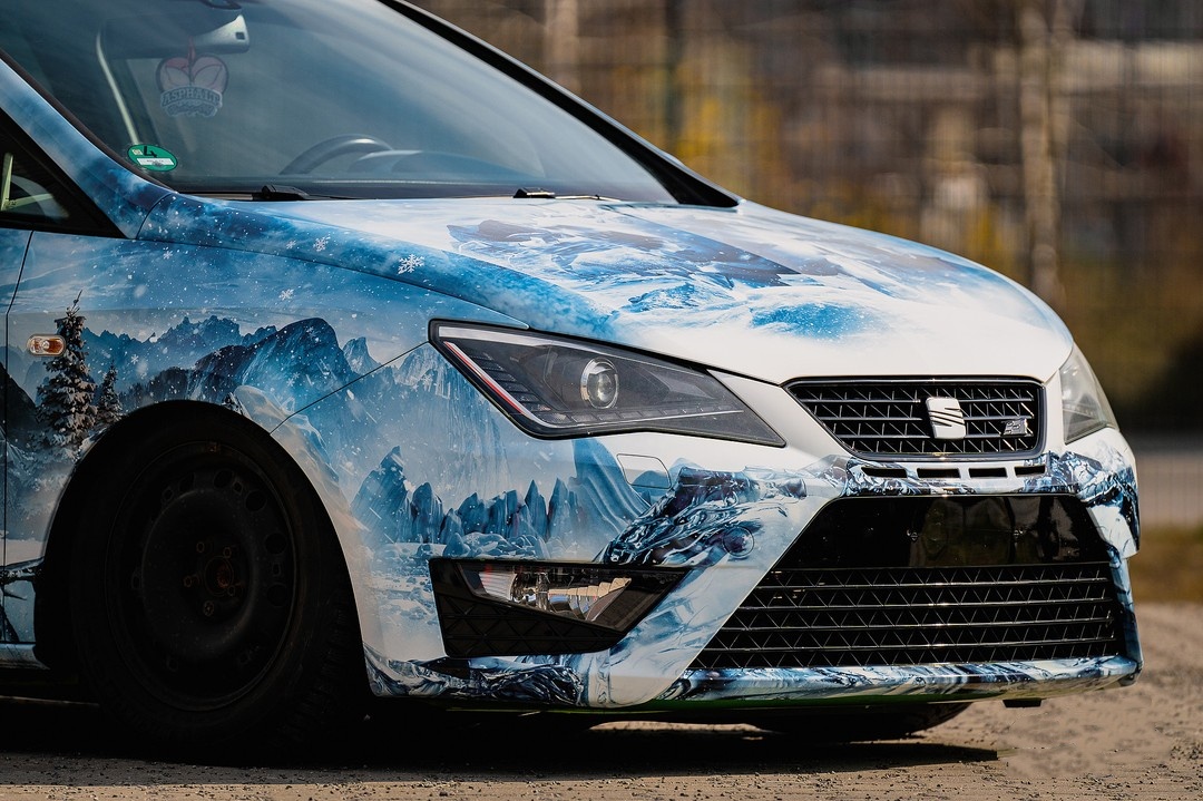 ALUKOVINYL Frozen Itasha Custom Design Car Wrap