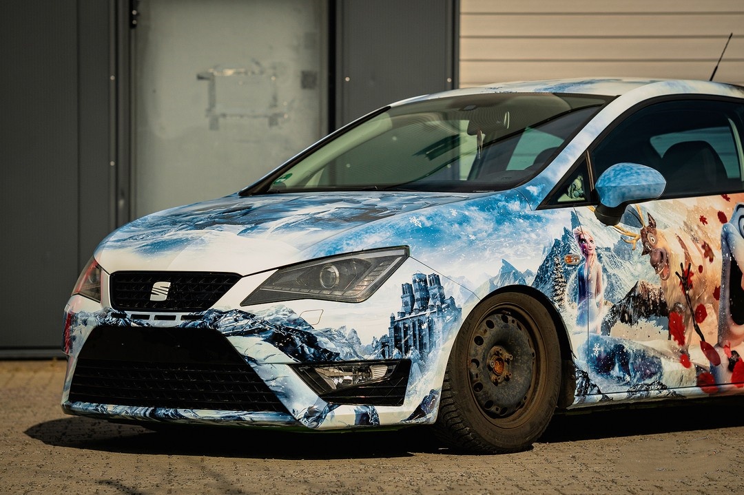 ALUKOVINYL Frozen Itasha Custom Design Car Wrap