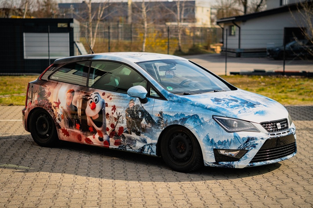ALUKOVINYL Frozen Itasha Custom Design Car Wrap