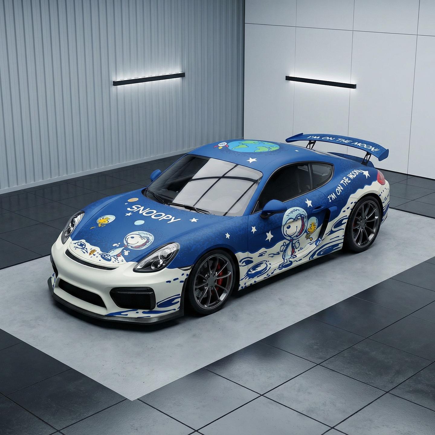 Snoopy amimekia car wrap