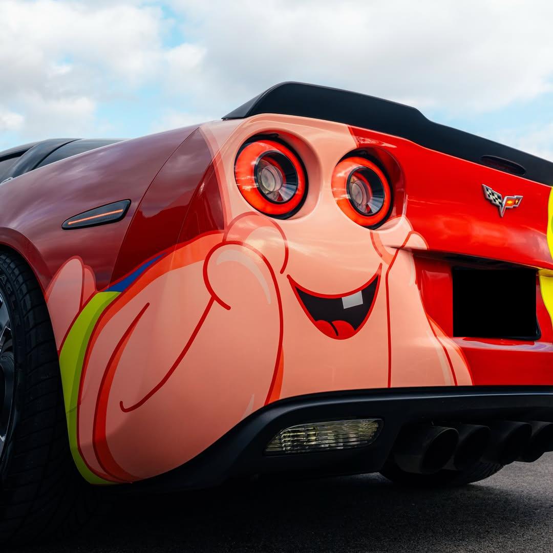 SpongeBob itasha car wrap