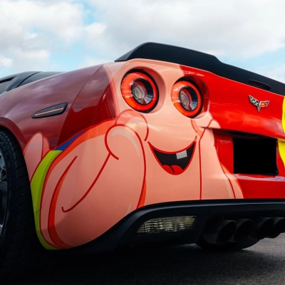ALUKOVINYL SpongeBob Itasha Custom Design Car Wrap 02