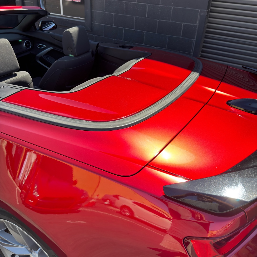 Gloss Metallic Cherry Red Car Vinyl Wrap