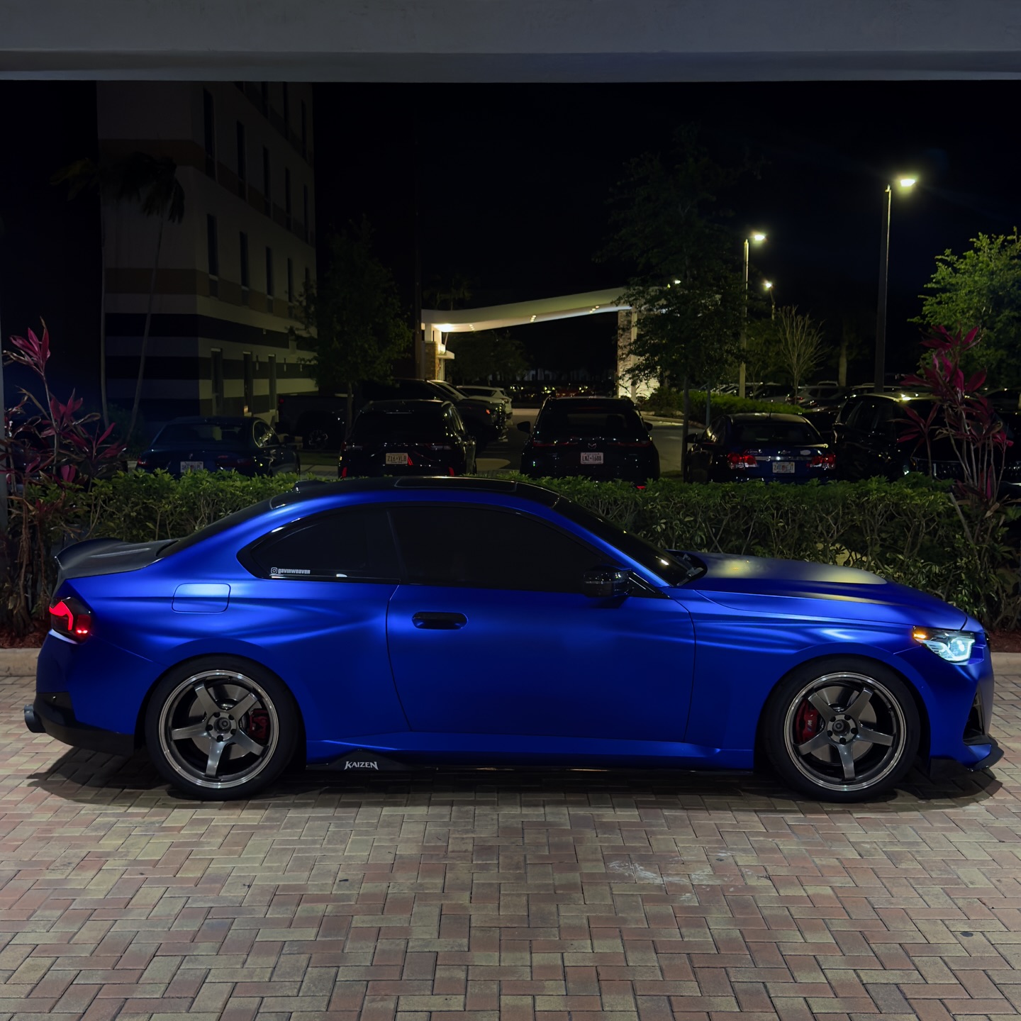 Matte Metallic Satin Blueberry Car Vinyl Wrap PET