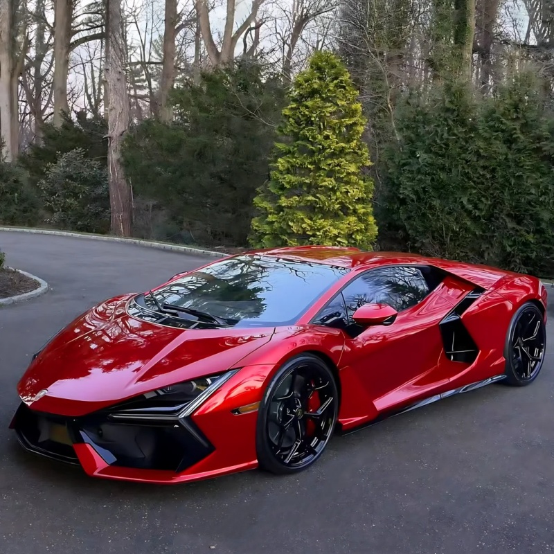 TPU Gloss Magic Flame Gold Red Colored PPF Paint Protection Film