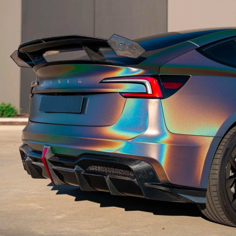 Gloss Metallic Rainbow Laser Light Grey Colored PPF