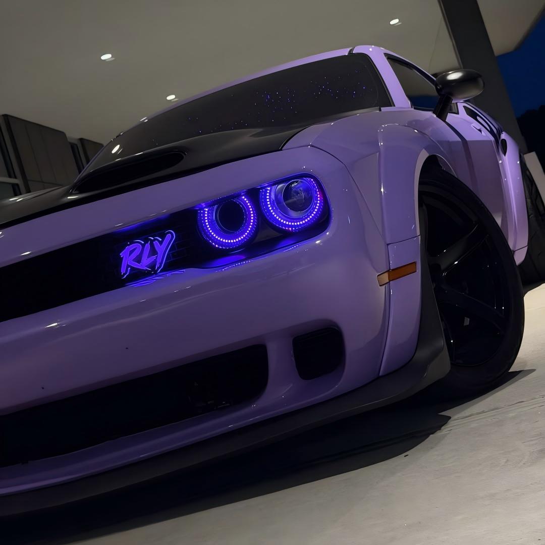 Gloss Macaron Lavender Purple Car Vinyl Wrap Tesla BMW PET