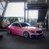 ALUKOVINYL Light Pink to Dark Pink Gradient Custom Car Wraps