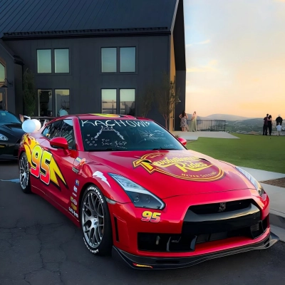ALUKOVINYL Livery Lightning McQueen Custom Vinyl Wrap | Itasha Design Wrap 02