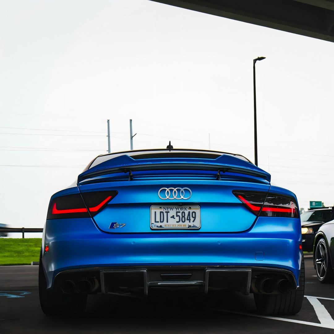 ภาพอ้างอิงสีฟิล์ม Matte Metallic Azure Blue Car Vinyl Wrap PET รหัส 6018 — ภาพที่ 14