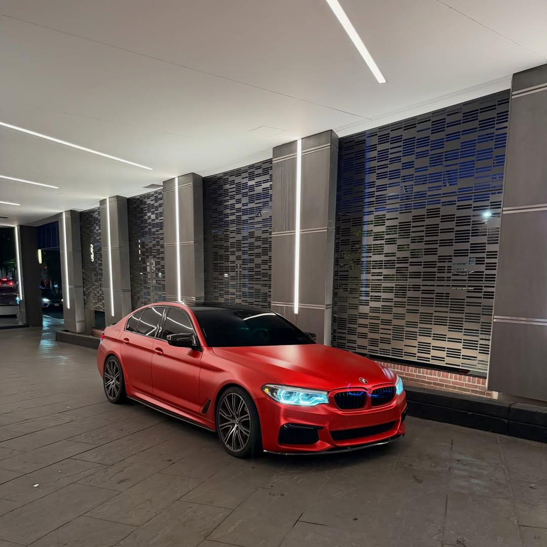 ภาพอ้างอิงสีฟิล์ม Matte Satin Red Car Vinyl Wrap PET รหัส T5017 — ภาพที่ 5