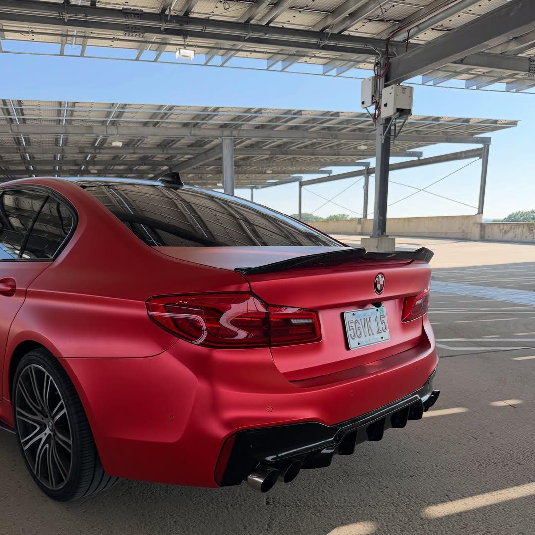 ภาพอ้างอิงสีฟิล์ม Matte Satin Red Car Vinyl Wrap PET รหัส T5017 — ภาพที่ 8