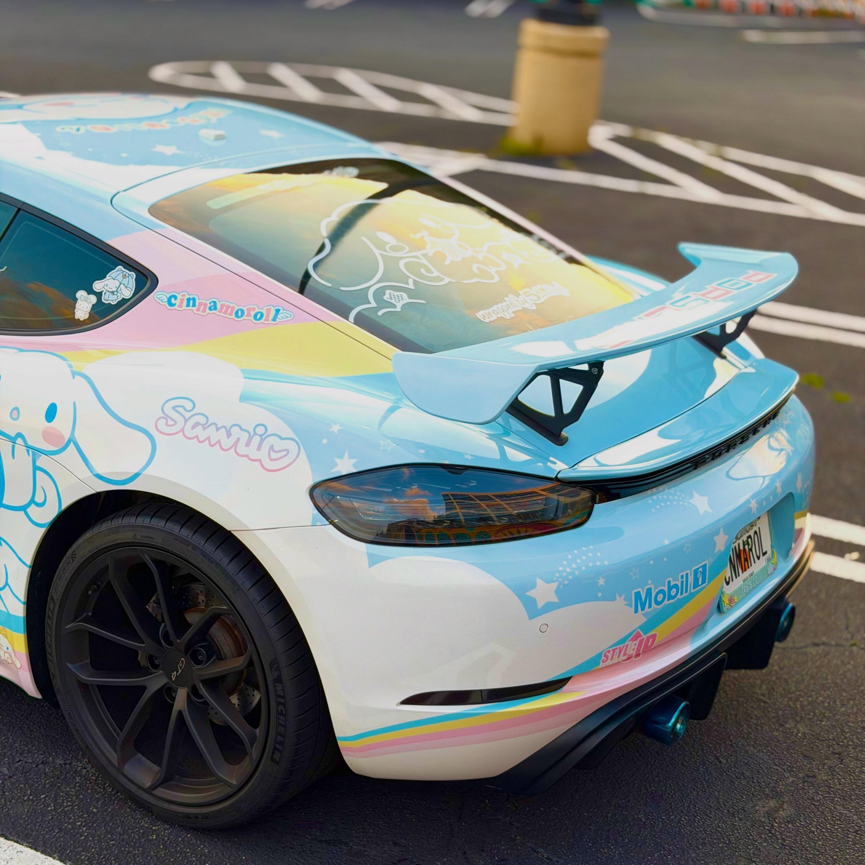 ภาพอ้างอิงสีฟิล์ม ALUKOVINYL Cinnamon Animekia Custom Design Car Wrap รหัส D0039 — ภาพที่ 4