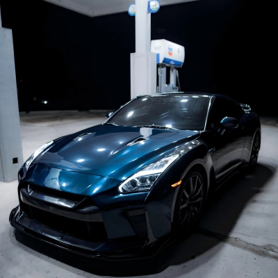 Gloss Starry Blue Car Vinyl Wrap PET (Newest) 02