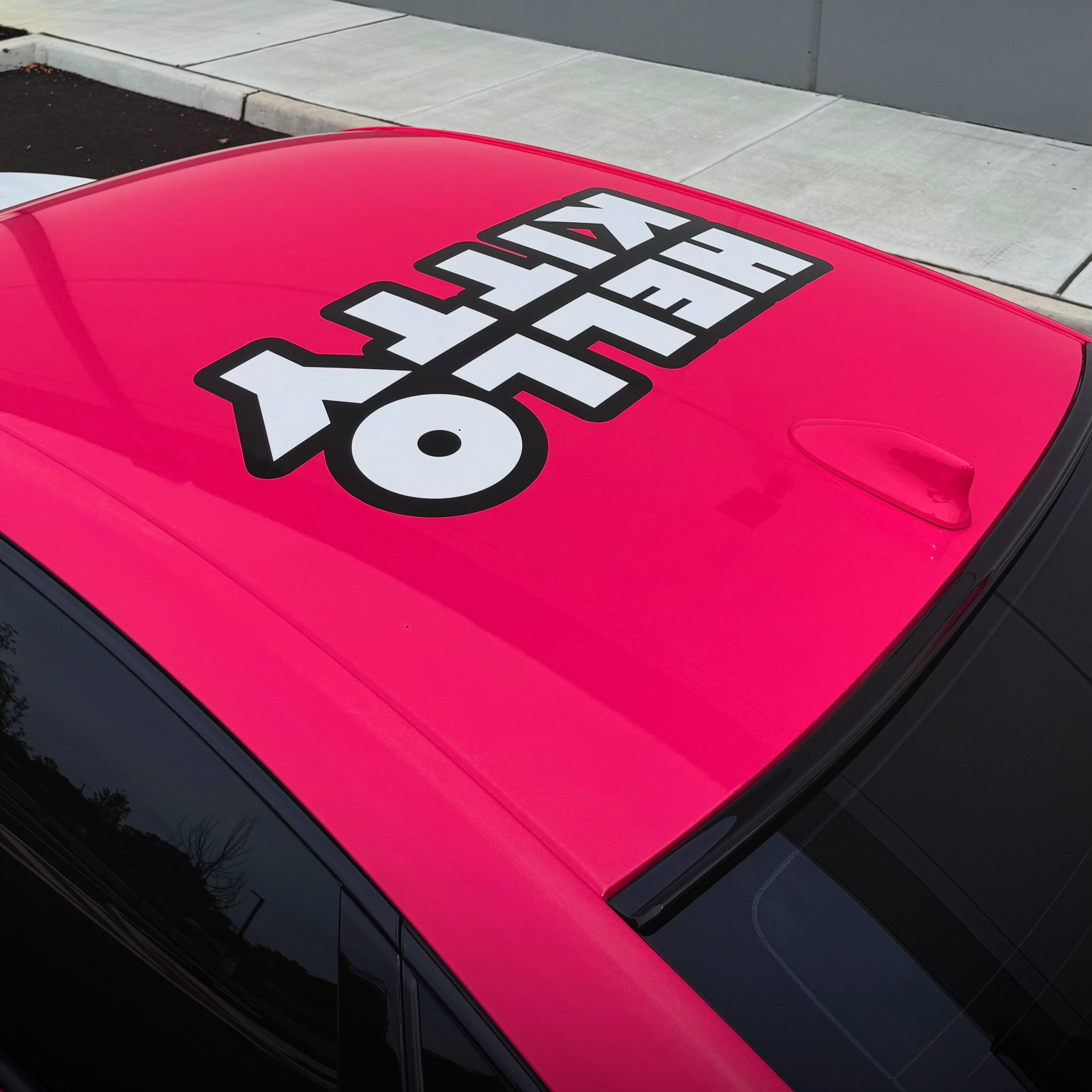 ภาพอ้างอิงสีฟิล์ม ALUKOVINYL HelloKitty Itasha Custom Design Car Wrap รหัส D0040 — ภาพที่ 7