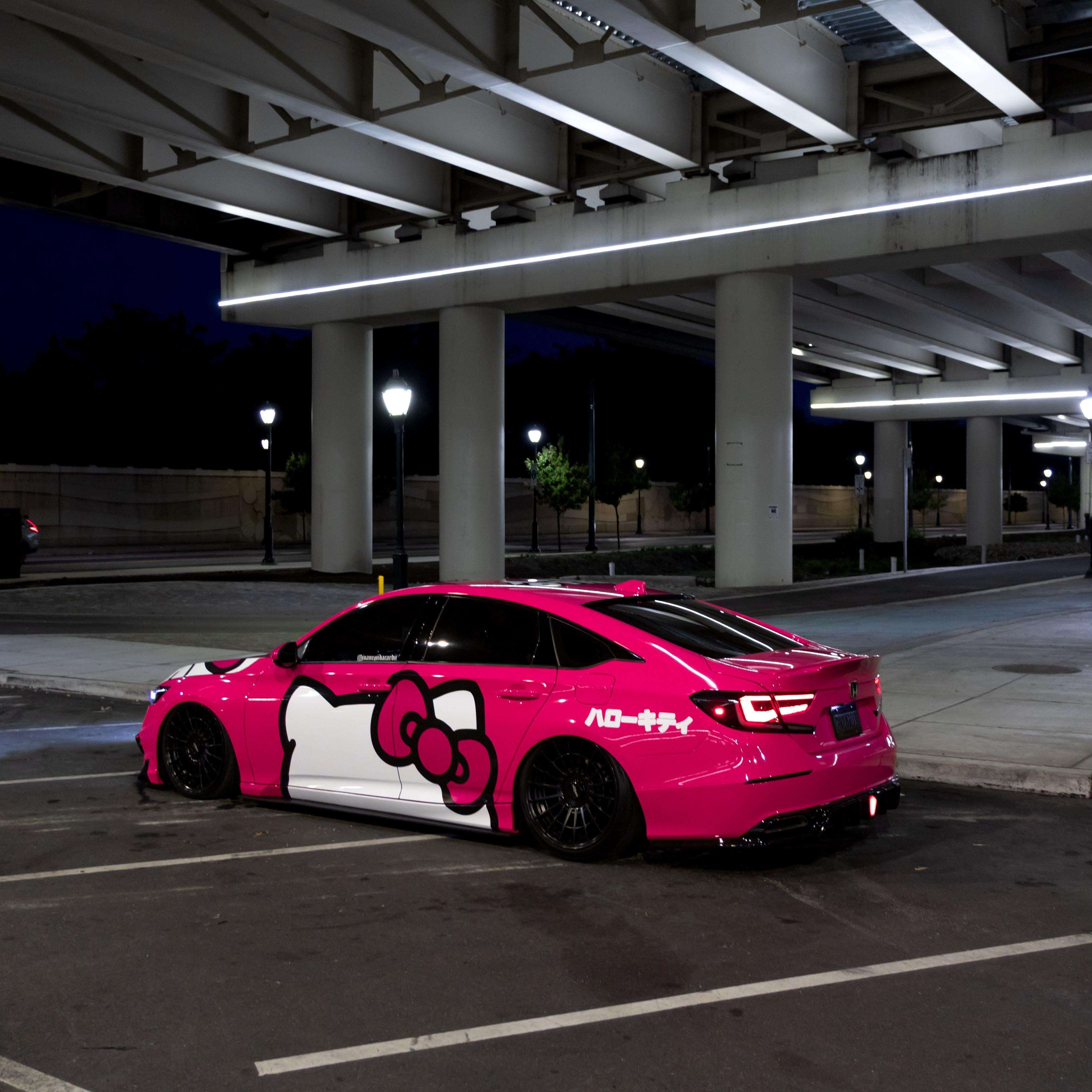 ภาพอ้างอิงสีฟิล์ม ALUKOVINYL HelloKitty Itasha Custom Design Car Wrap รหัส D0040 — ภาพที่ 9