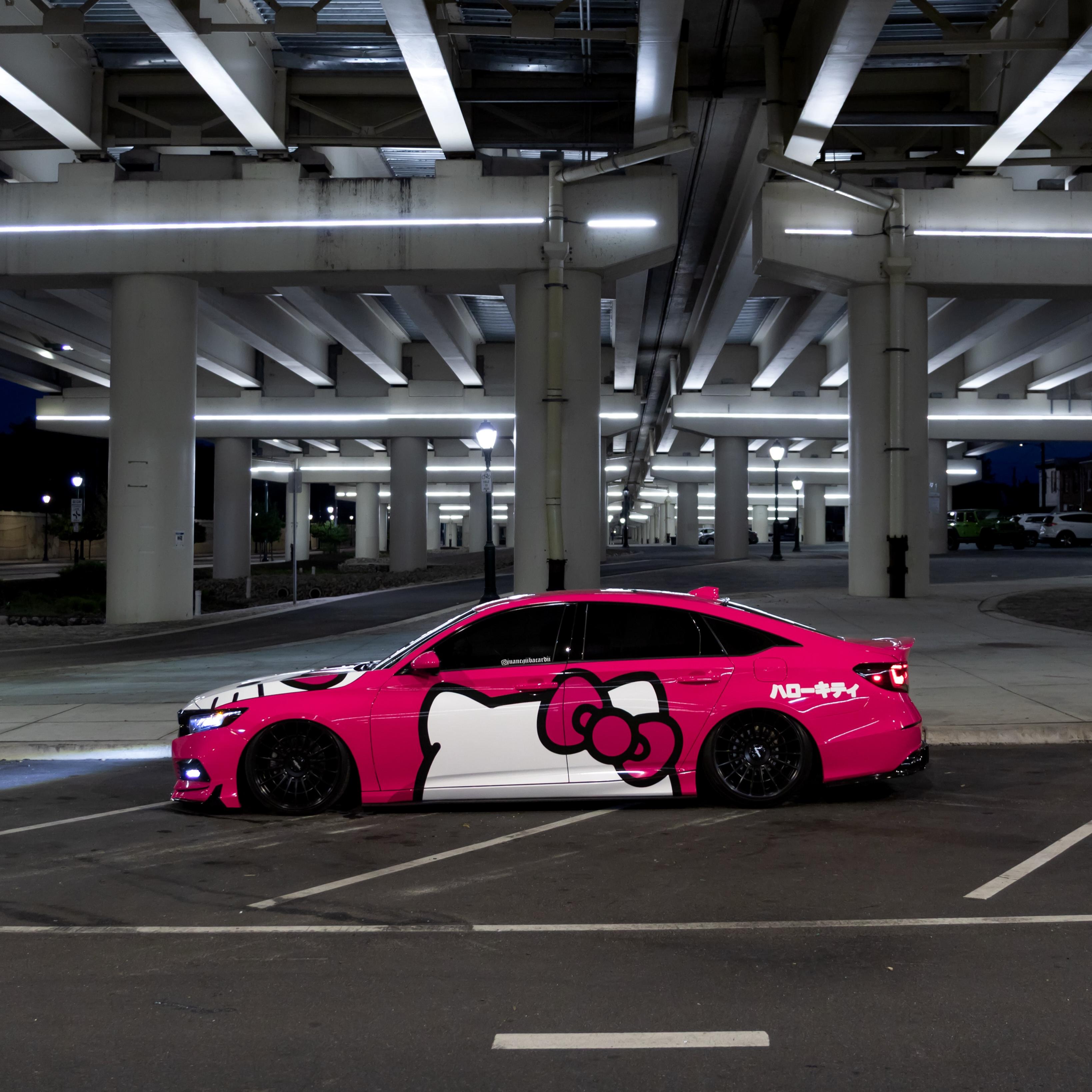 ภาพอ้างอิงสีฟิล์ม ALUKOVINYL HelloKitty Itasha Custom Design Car Wrap รหัส D0040 — ภาพที่ 8