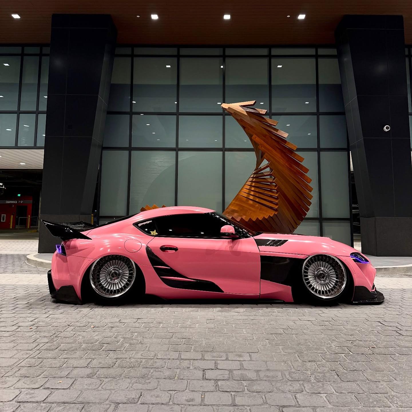 ภาพอ้างอิงสีฟิล์ม Gloss Crystal Light Pink Car Vinyl Wrap PET รหัส 7007 — ภาพที่ 4