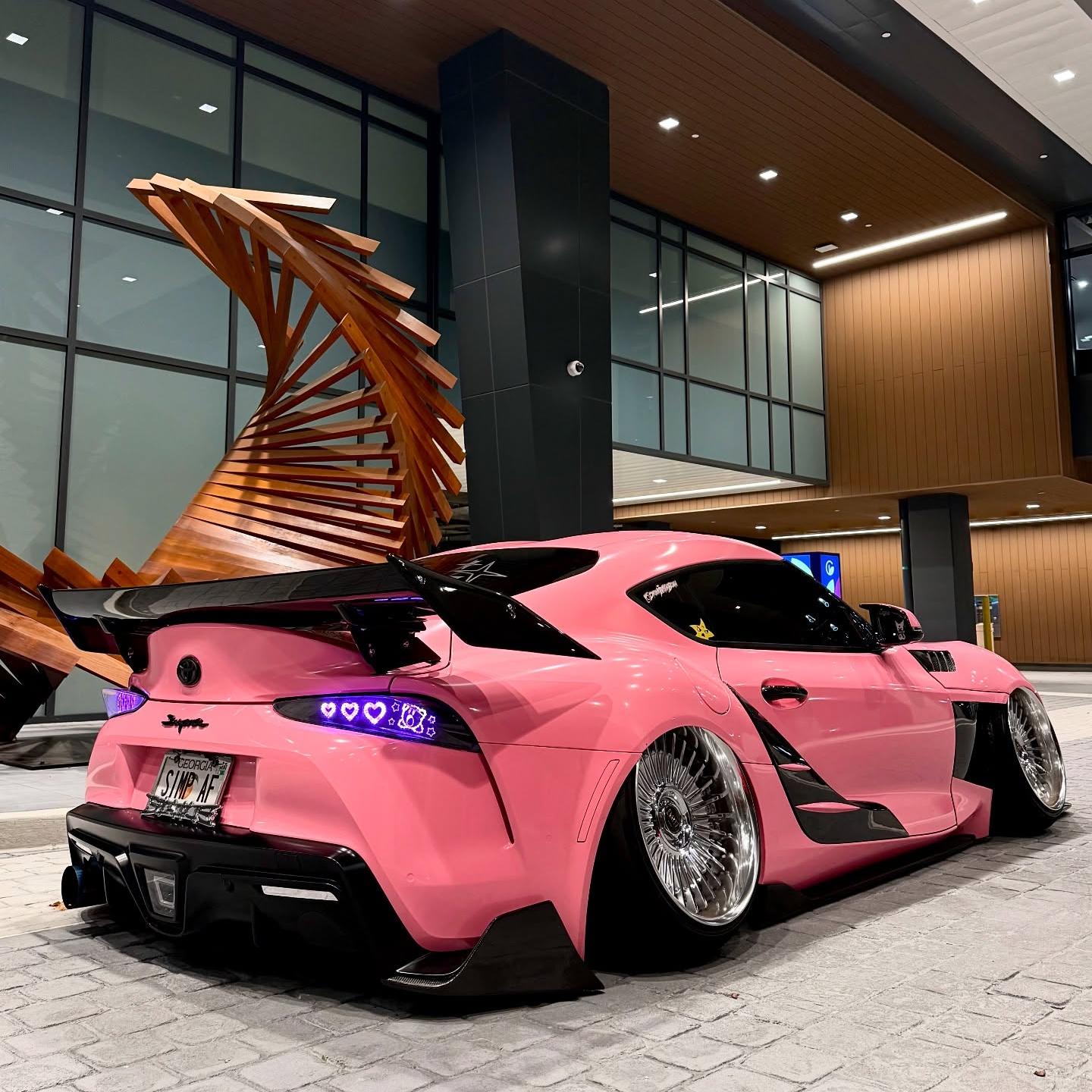 ภาพอ้างอิงสีฟิล์ม Gloss Crystal Light Pink Car Vinyl Wrap PET รหัส 7007 — ภาพที่ 5