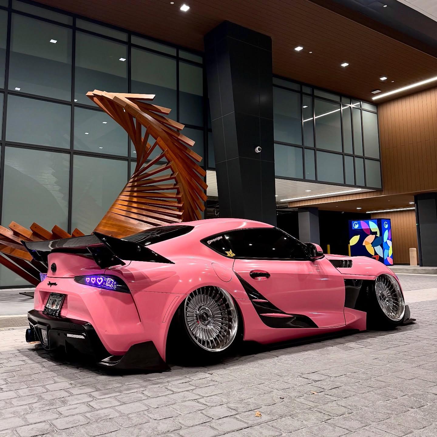 ภาพอ้างอิงสีฟิล์ม Gloss Crystal Light Pink Car Vinyl Wrap PET รหัส 7007 — ภาพที่ 3