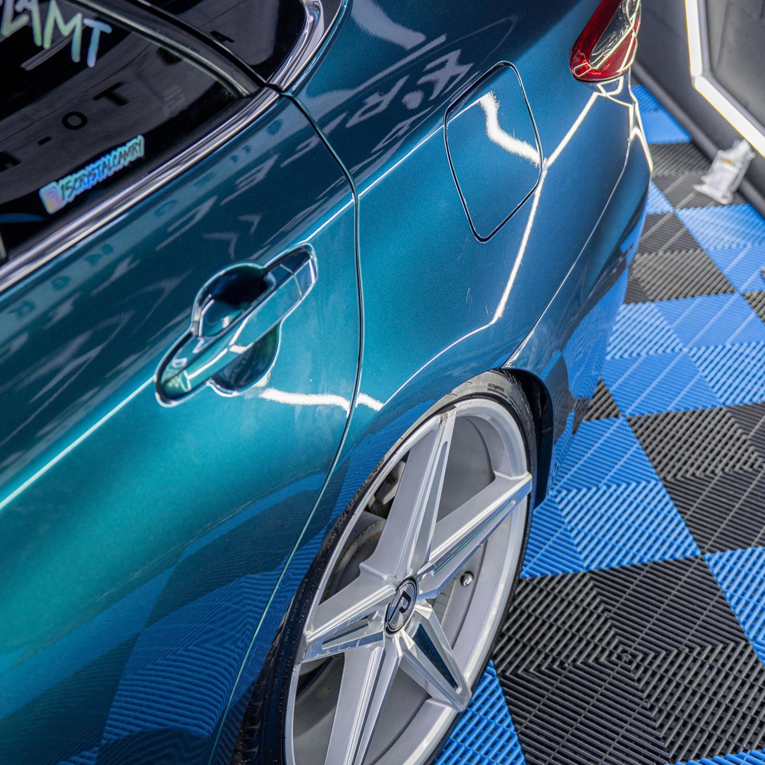 ภาพอ้างอิงสีฟิล์ม Gloss Metallic Chameleon Deep Sea Green Car Vinyl Wrap PET รหัส D0803C — ภาพที่ 5