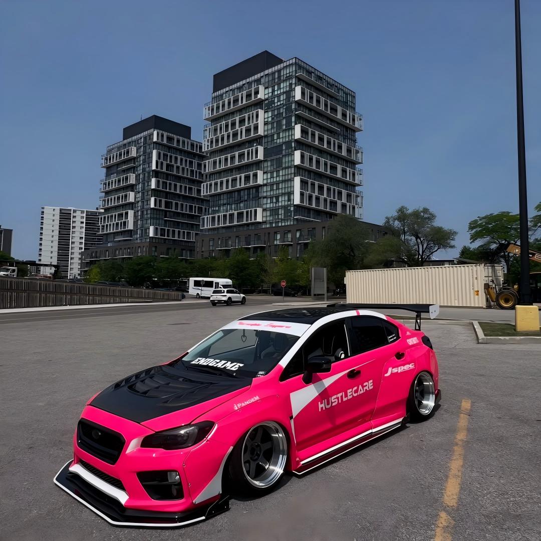 ภาพอ้างอิงสีฟิล์ม Gloss Fluorescent Pink Car Vinyl Wrap รหัส D6008 — ภาพที่ 6