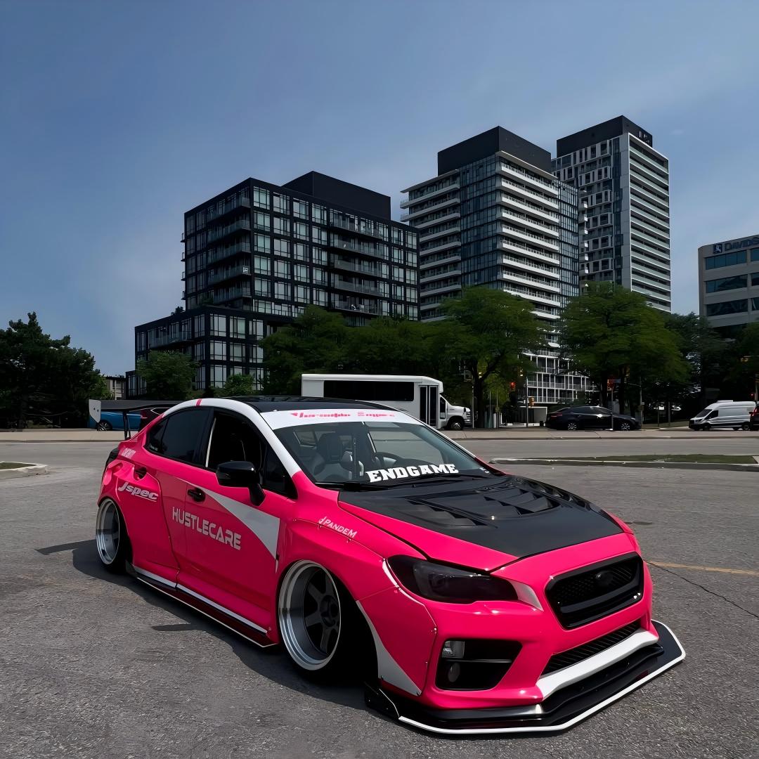 ภาพอ้างอิงสีฟิล์ม Gloss Fluorescent Pink Car Vinyl Wrap รหัส D6008 — ภาพที่ 7