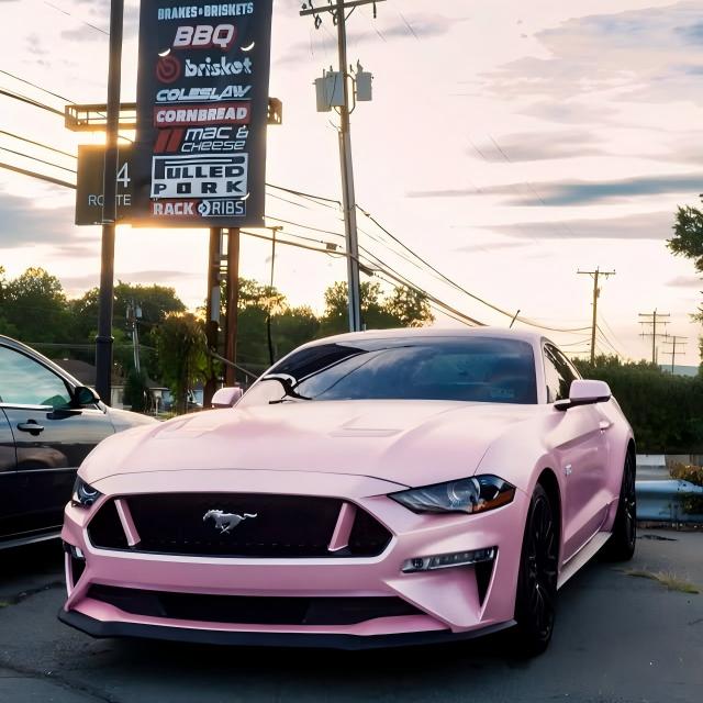 ภาพอ้างอิงสีฟิล์ม Matte Metallic Pearl Pink Car Vinyl Wrap PET รหัส 6010 — ภาพที่ 4