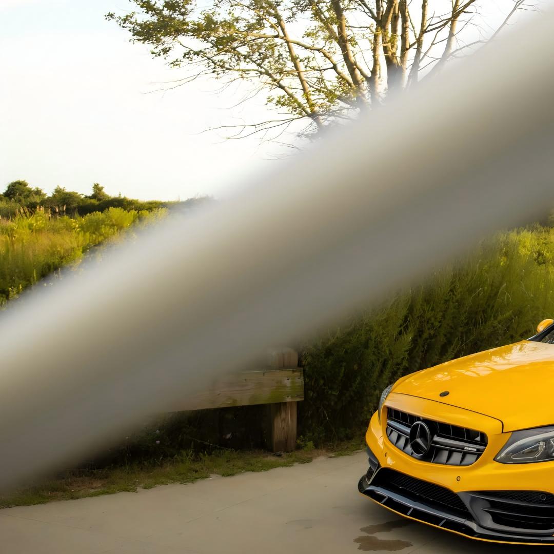 ภาพอ้างอิงสีฟิล์ม Gloss Metallic Golden Yellow Car Vinyl Wrap PET BMW Mercedes Benz รหัส 3010 — ภาพที่ 10