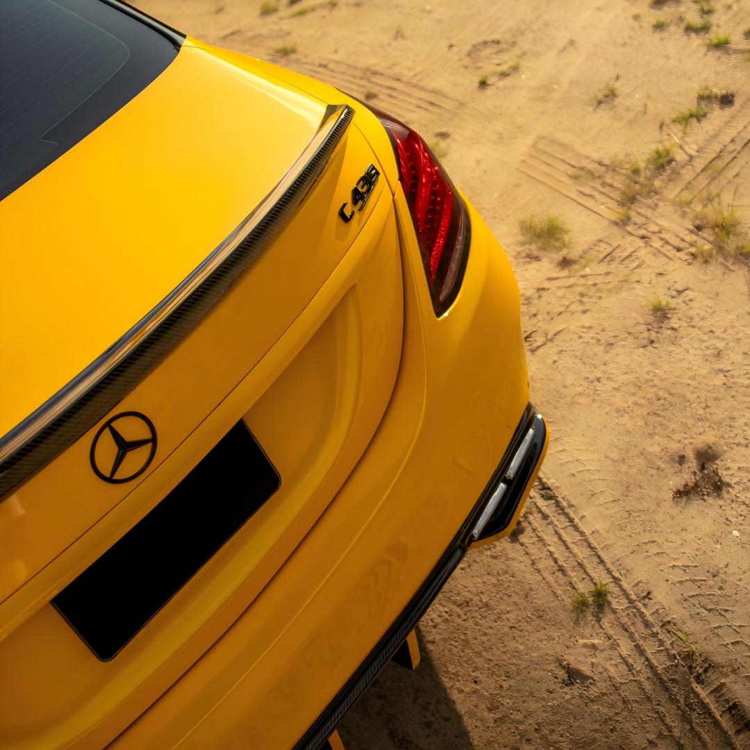 ภาพอ้างอิงสีฟิล์ม Gloss Metallic Golden Yellow Car Vinyl Wrap PET BMW Mercedes Benz รหัส 3010 — ภาพที่ 12