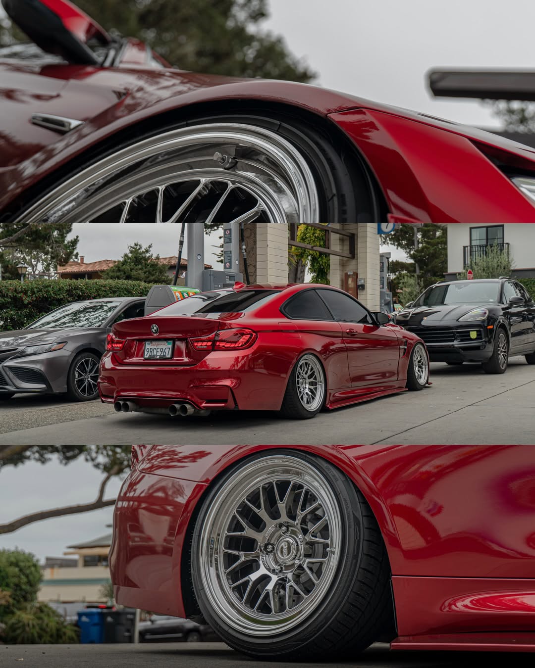 ภาพอ้างอิงสีฟิล์ม Gloss Metallic Cherry Red Car Vinyl Wrap PET รหัส D7016 — ภาพที่ 12