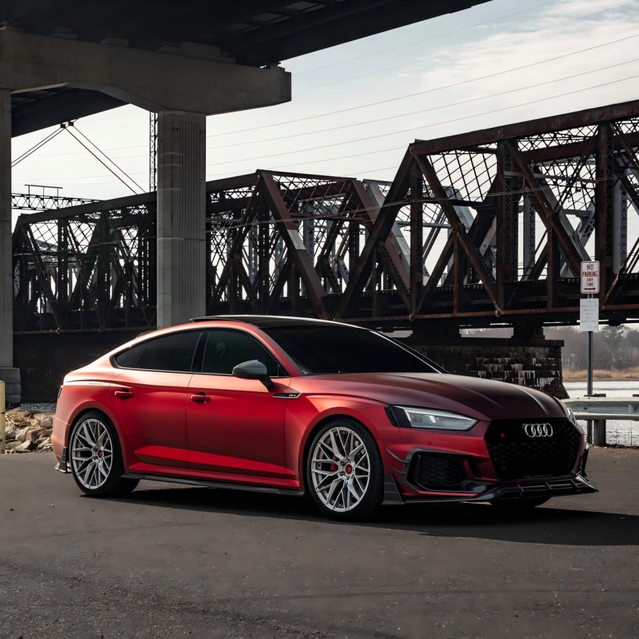 Satin Chrome Metallic Romanee Red Vinyl Wrap | Satin Romanee Red 
