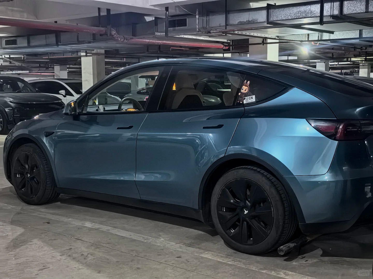 ภาพอ้างอิงสีฟิล์ม Gloss Light Starry Blue Car Vinyl Wrap PET รหัส D0667A — ภาพที่ 3