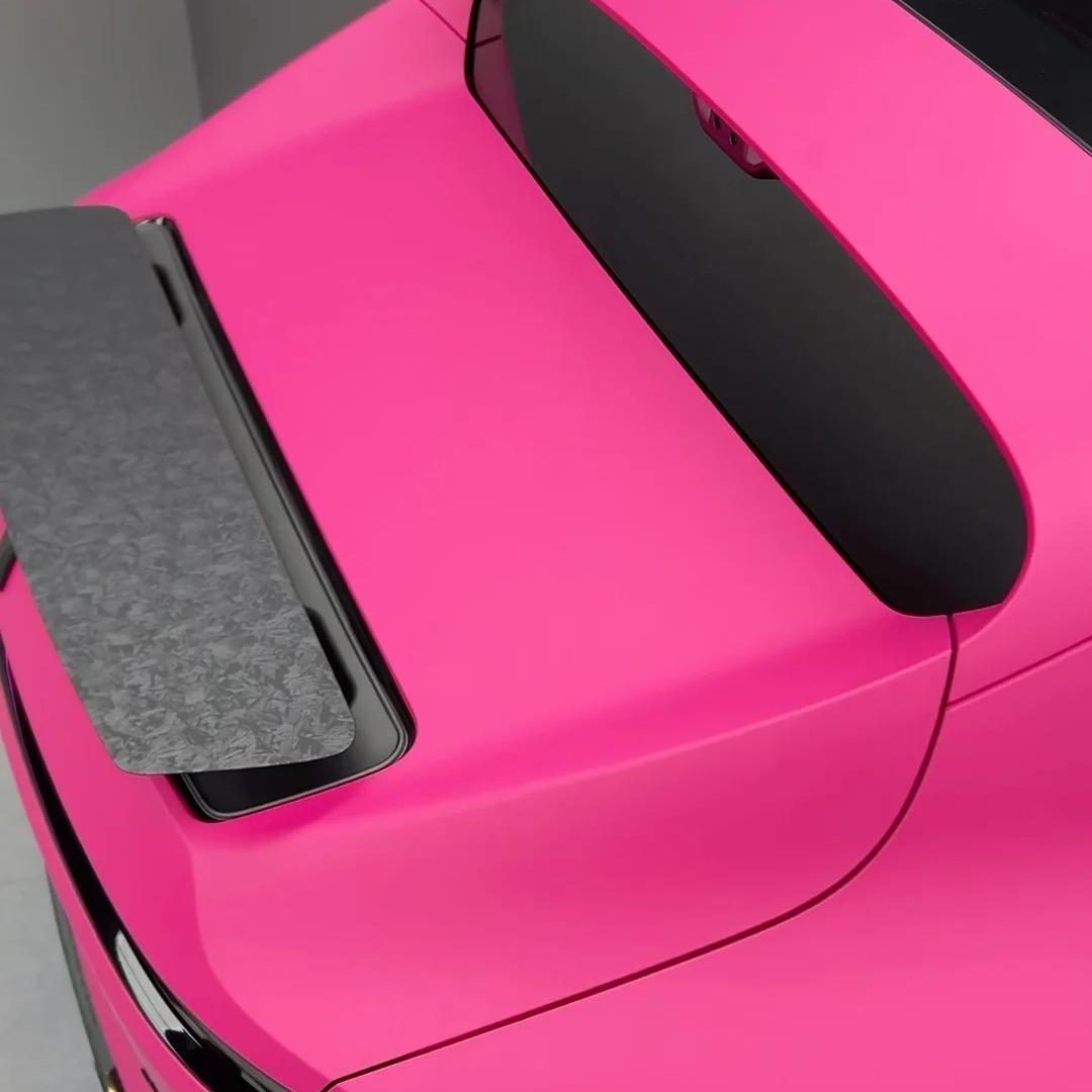 ภาพอ้างอิงสีฟิล์ม Matte Ultimate Flat Magenta Rose Pink Car Vinyl Wrap PET รหัส X8024 — ภาพที่ 5