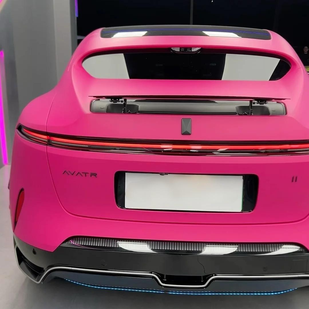 ภาพอ้างอิงสีฟิล์ม Matte Ultimate Flat Magenta Rose Pink Car Vinyl Wrap PET รหัส X8024 — ภาพที่ 9