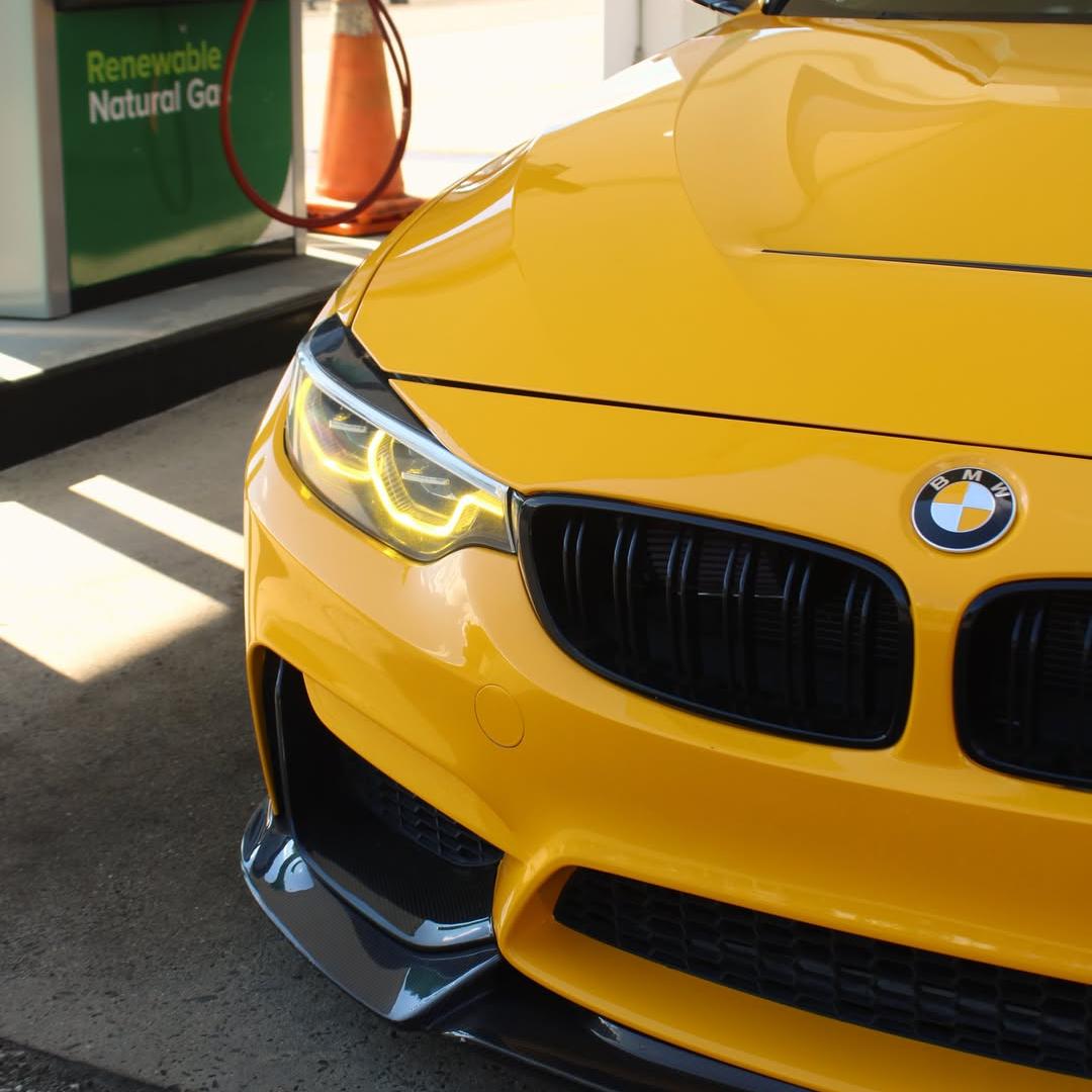 ภาพอ้างอิงสีฟิล์ม Gloss Sunflower Yellow Car Vinyl Wrap PET รหัส 7025 — ภาพที่ 4