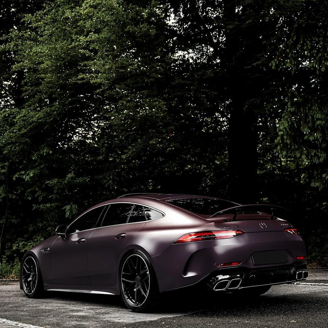 ภาพอ้างอิงสีฟิล์ม Satin Solar Dawn Black Red Chameleon Vinyl Wrap Mercedes Benz BMW รหัส 1054 — ภาพที่ 9