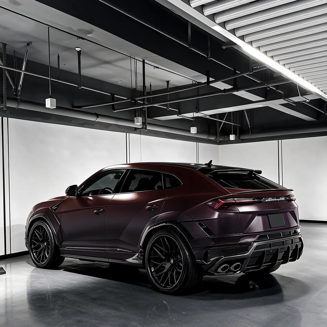 ภาพอ้างอิงสีฟิล์ม Satin Solar Dawn Black Red Chameleon Vinyl Wrap Mercedes Benz BMW รหัส 1054 — ภาพที่ 7