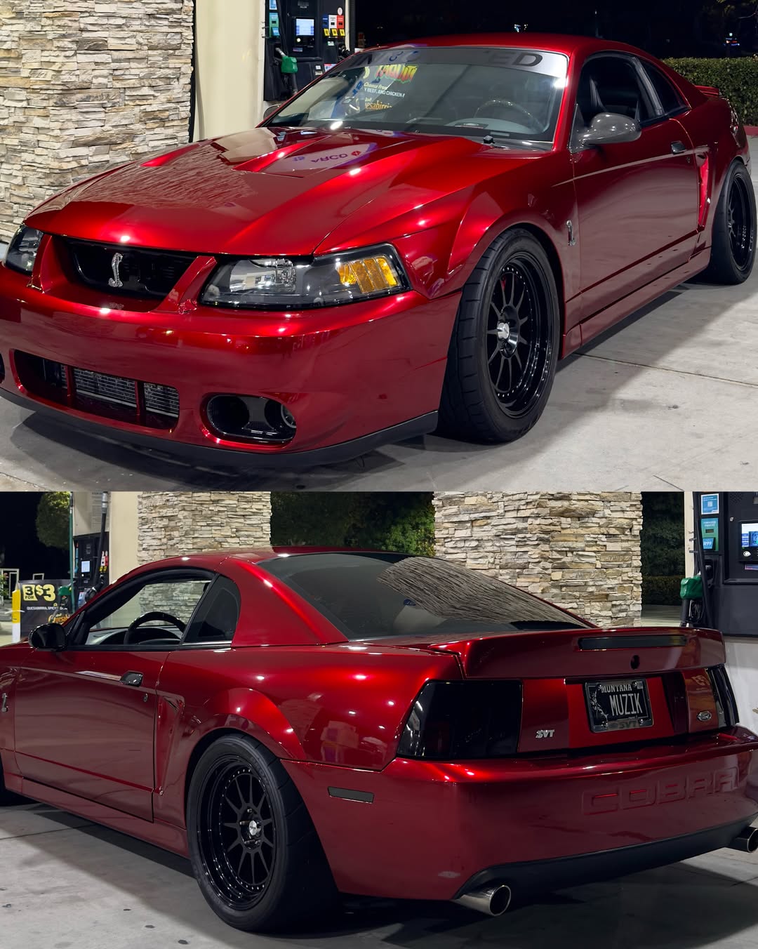 ภาพอ้างอิงสีฟิล์ม Gloss Metallic Cherry Red Car Vinyl Wrap PET รหัส D7016 — ภาพที่ 2