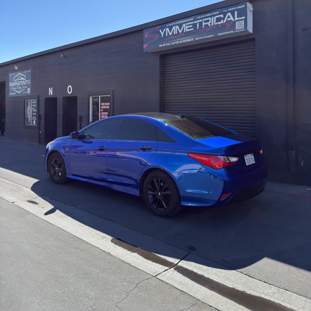 ภาพอ้างอิงสีฟิล์ม TPU Gloss Metallic Blue Colored PPF Paint Protection Film รหัส TPU180 — ภาพที่ 3