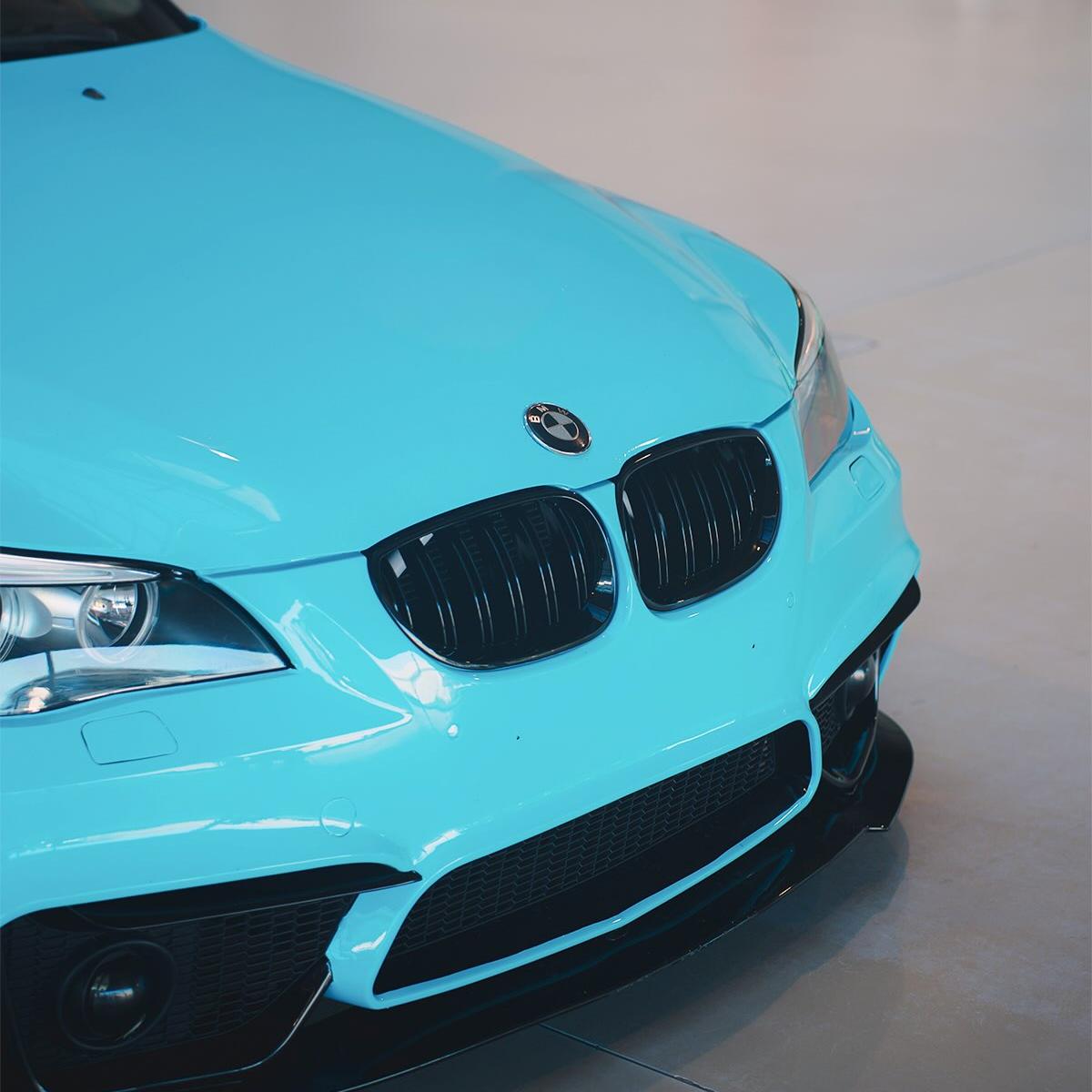 ภาพอ้างอิงสีฟิล์ม Gloss Light Sky Blue Car Vinyl Wrap PET รหัส 7014 — ภาพที่ 7