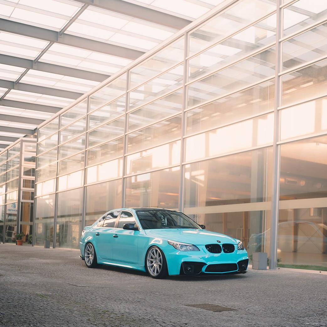 ภาพอ้างอิงสีฟิล์ม Gloss Light Sky Blue Car Vinyl Wrap PET รหัส 7014 — ภาพที่ 6