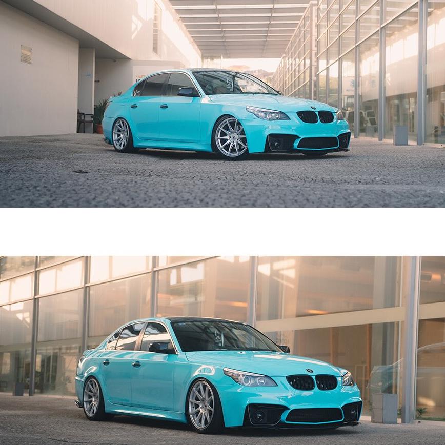 ภาพอ้างอิงสีฟิล์ม Gloss Light Sky Blue Car Vinyl Wrap PET รหัส 7014 — ภาพที่ 8