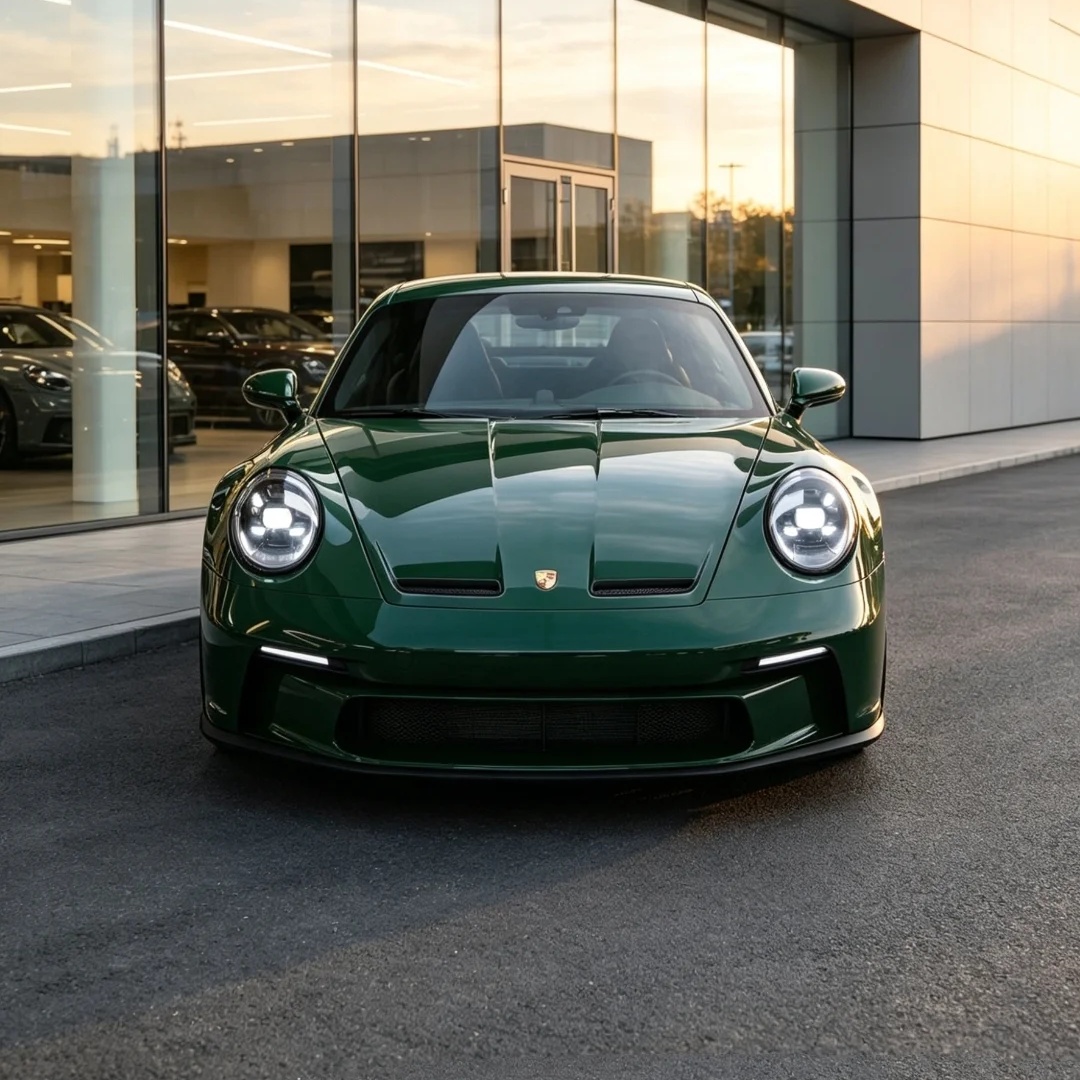 ภาพอ้างอิงสีฟิล์ม TPU Glossy Racing Green Colored PPF Paint Protection Film รหัส TPU008 — ภาพที่ 3