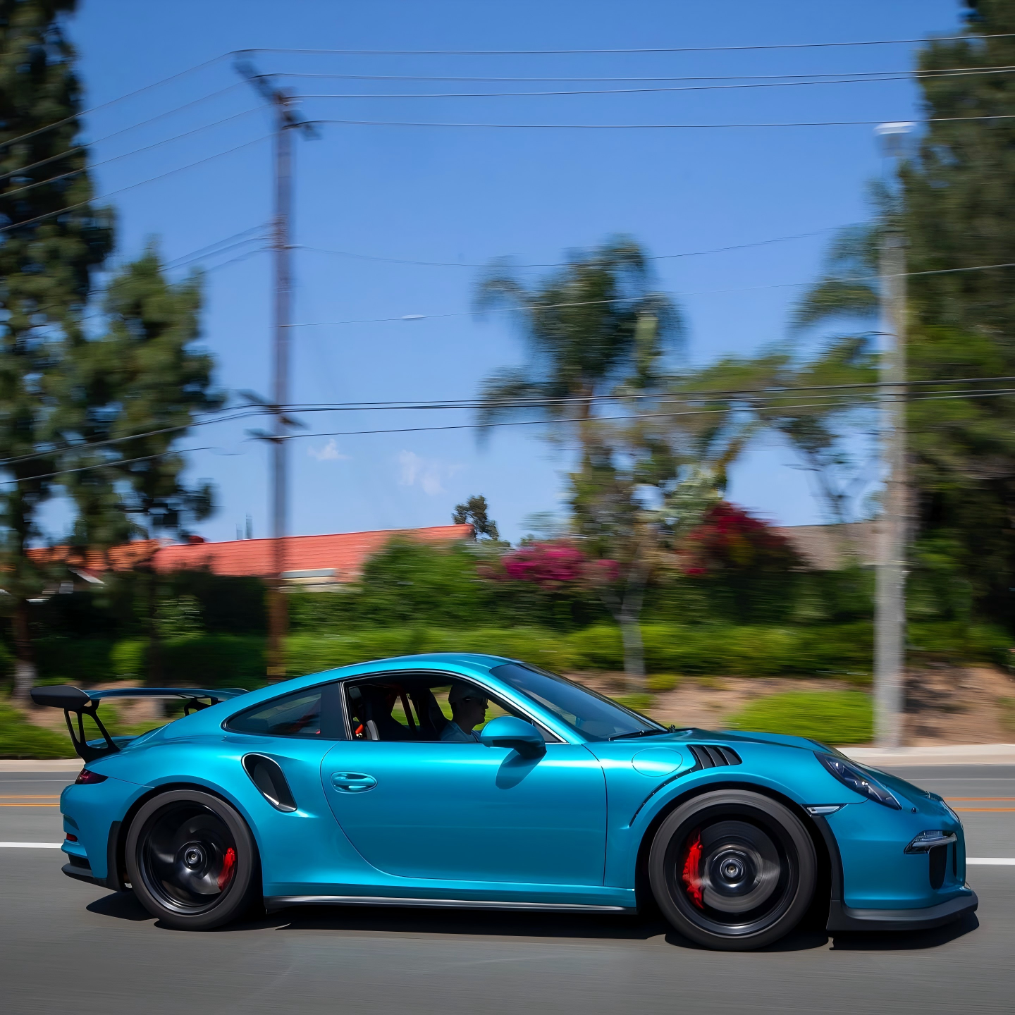 ภาพอ้างอิงสีฟิล์ม Gloss Metallic Atomic Teal Car Vinyl Wrap PET รหัส 3036 — ภาพที่ 14