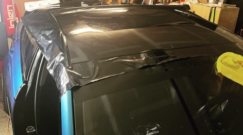 Matte Satin Black Ceramic Black Car Vinyl Wrap BMW  PET  review 