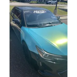 Gloss Metallic Gold Blue Car Vinyl Wrap review Bob M.